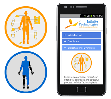 Infinite Technologies Orthotics and Prosthetics ITOP app for physicians